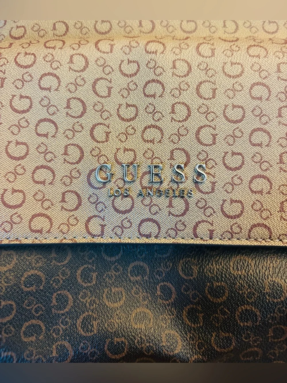 GUESS Los Angeles Monogram Mini Backpack
